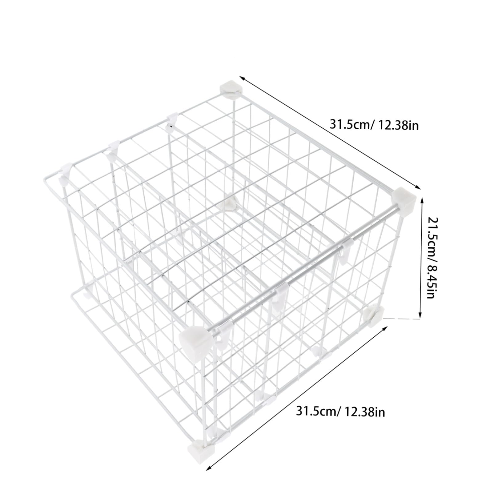MAGICLULU Organizer per Frigo a Griglia in Ferro Ripiani Regolabili