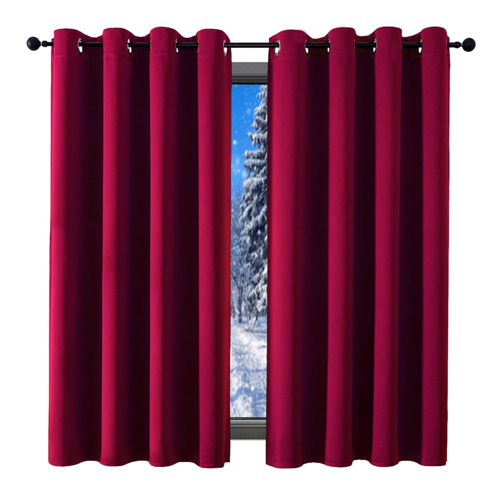 Rideau occultant moderne isolant thermique : protection anti bruit et opaque pour chambre