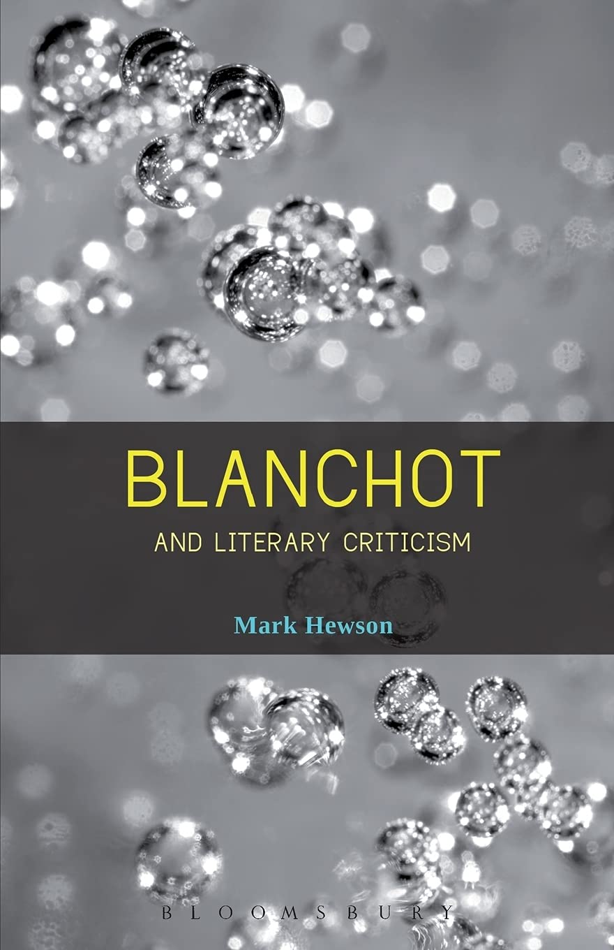 Buy Blanchot and Literary Criticism — BookShops.in