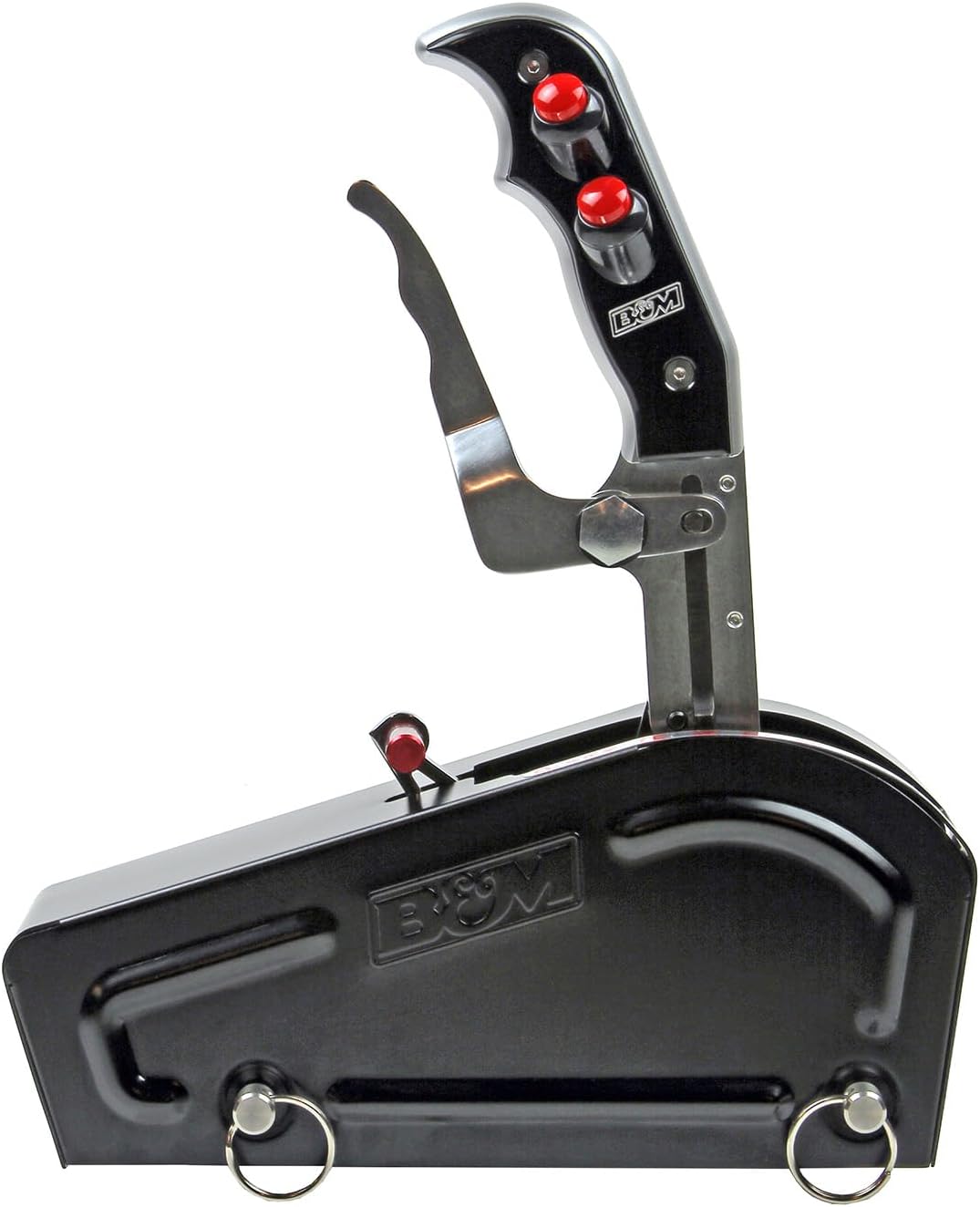 B&M 81104 Automatic Gated Shifter - Dual Button Magnum Grip Stealth Pro Stick - Two Tone