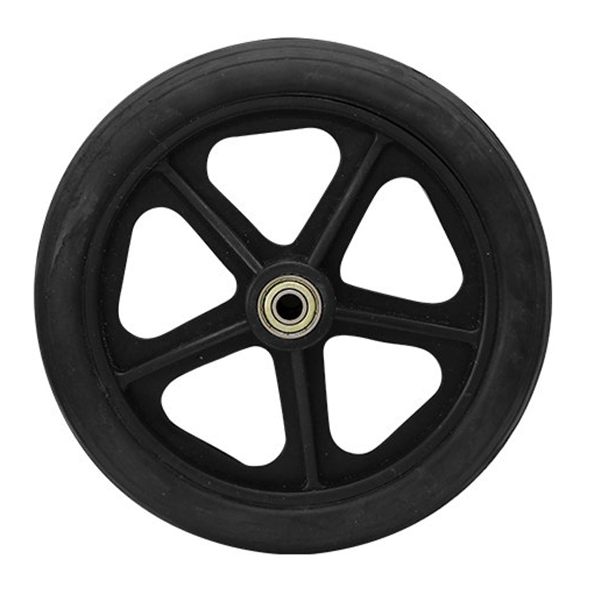 Genterun Black Manual Wheelchair Front Wheels,Swivel Wheels(,7In)