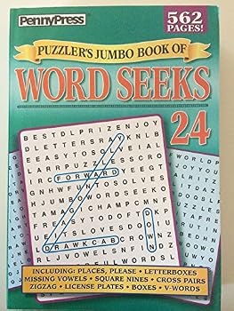 Paperback Puzzlers Jumbo Book of Word Seeks Search Find Circle Volume 24 Book