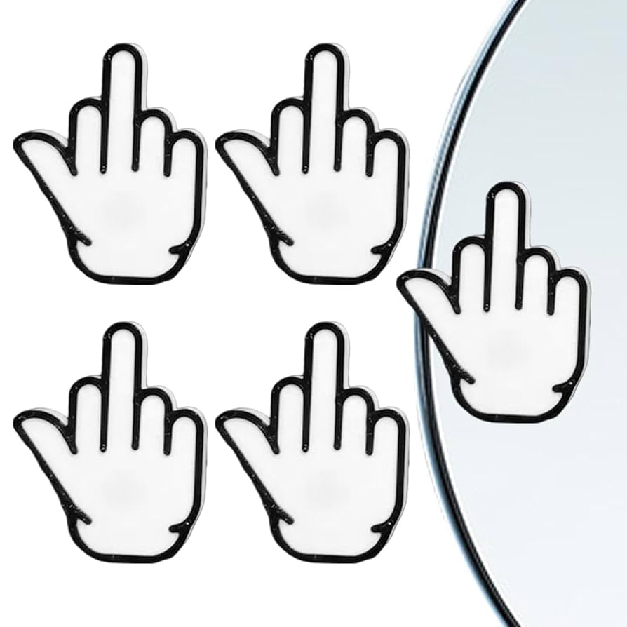 Tuxxjzm Finger Saugnapf Set - 5 Lustige Acryl Accessoires Für Türen Und Fenster