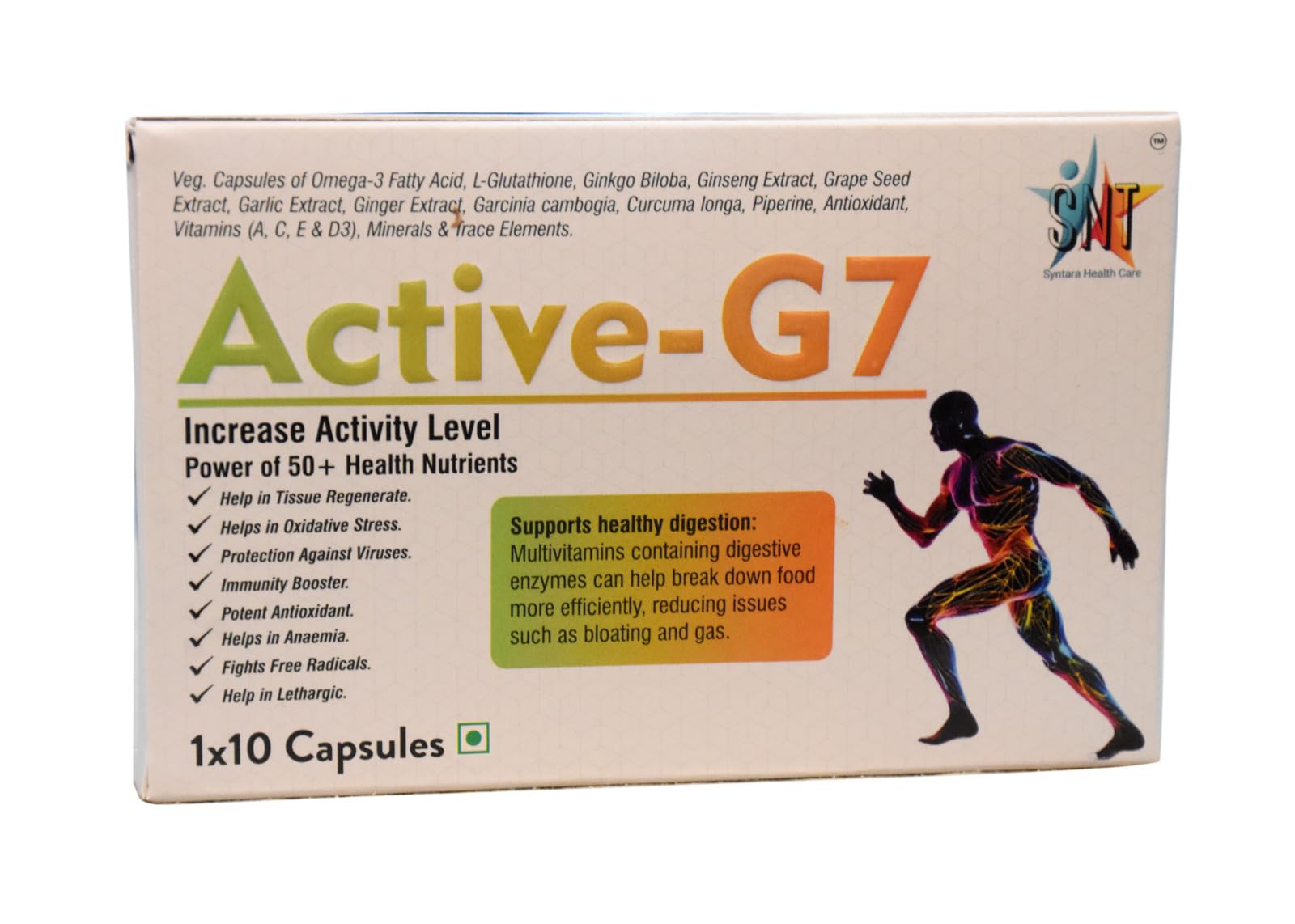 Active-G7 Multivitamin Multiminerals Antioxidants Capsule 50+Vitals Minerals Additional L-Glutatheon | 10 Capsules | Pack of 3-picture-34