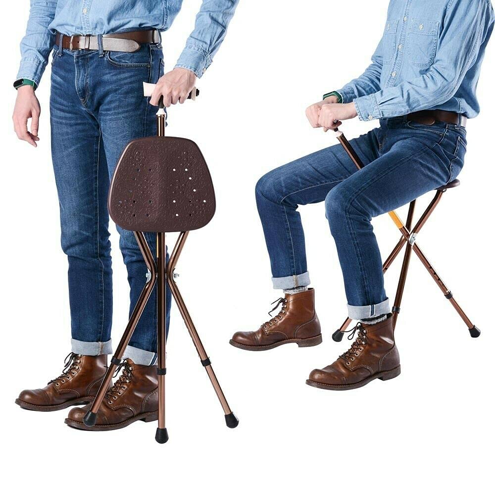 cane chairs for adults,cane with seat Adjustable Folding Walking Cane