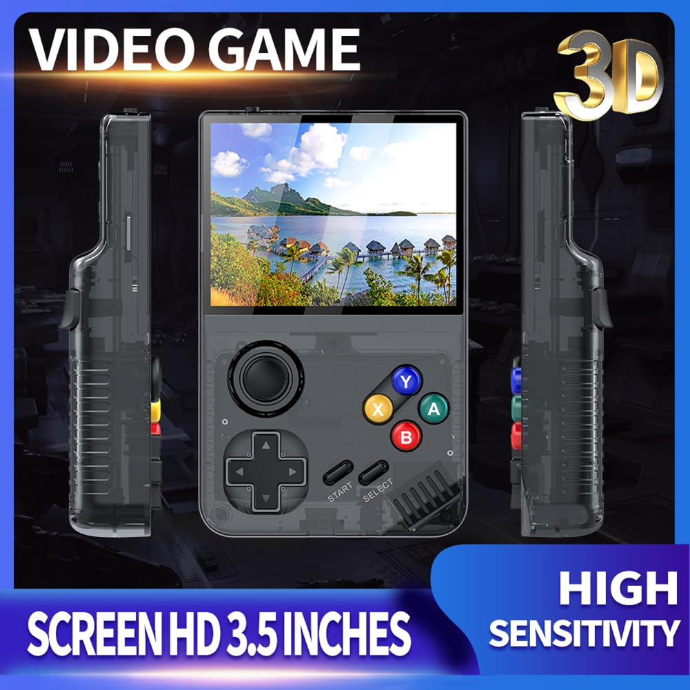 M19 Console di gioco portatile Mini console di gioco portatile Schermo IPS da 3,5 pollici 4K HD for gli amanti Adulti Bambini Ragazzi Migliori regali