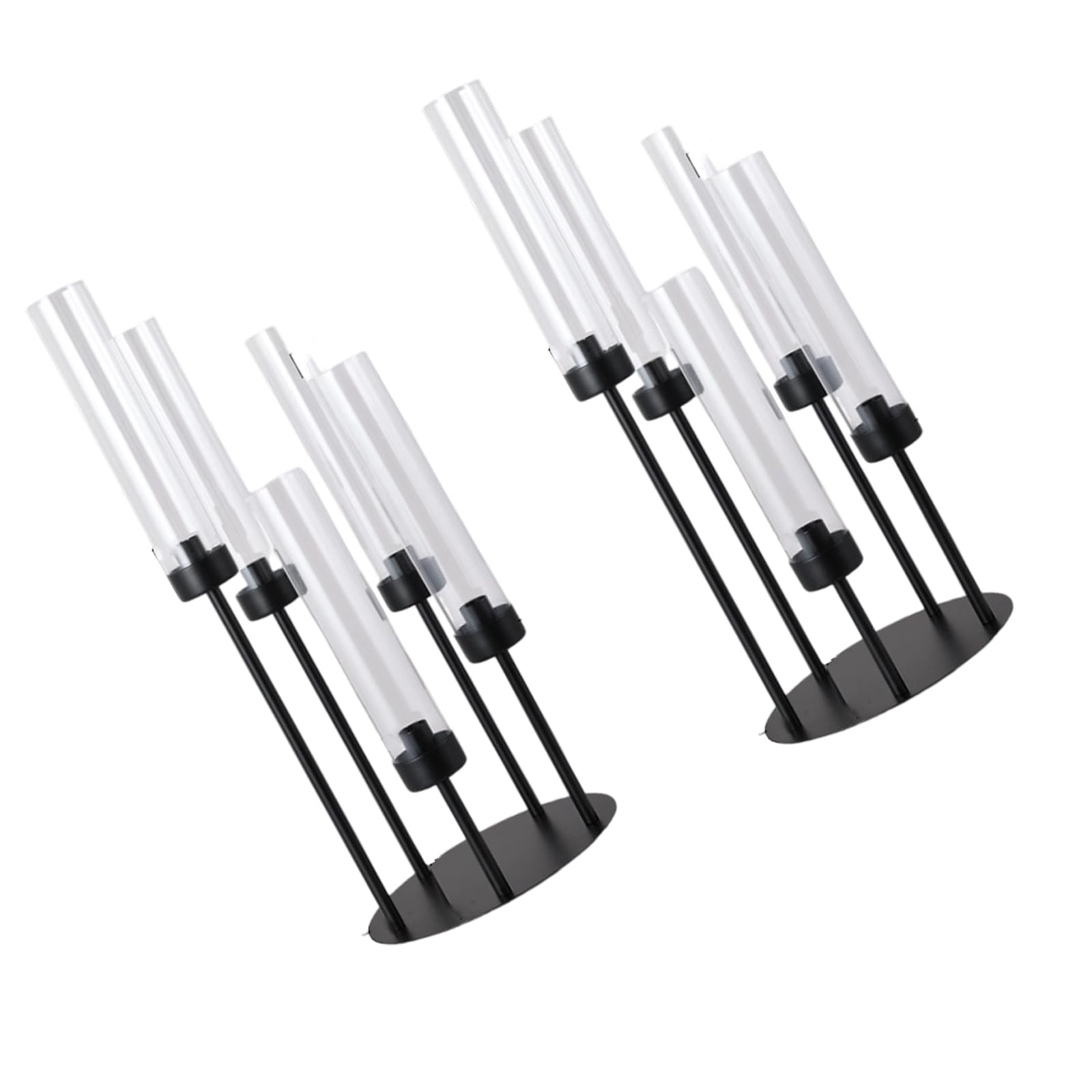 Kaeltsyn Of 2 Versatile Round Tube and Disk Holders Supporting Various Types for Multiple Occasions Like Dinners Safe