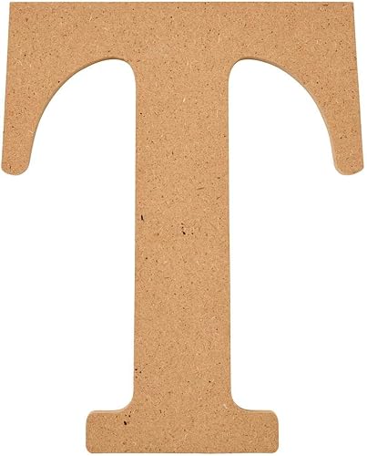 Miniatura 27 de Plaid Letra de madera sin acabar, 20,3 cm de superficie de madera perfecta para proyectos de bricolaje, manualidades y artes, 63594