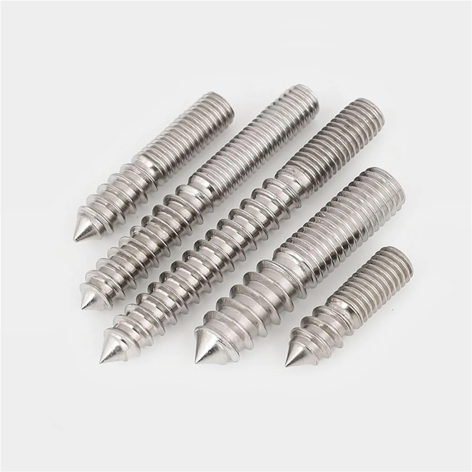 Śruby wieszakowe, Wkręty samogwintujące z podwójną łbem i szpiczastym ogonem Stal nierdzewna M4 M5 M6 30-80 mm 220 szt(20pcs M6X50)