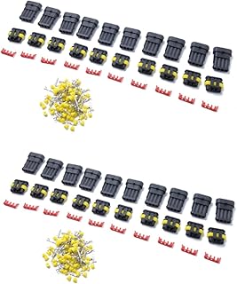 2Pcs 4 Conectores De Fio Termianl Kit Cnooector De 4 Pinos Fio Terminal Elétrico Para Motocicleta Suíte