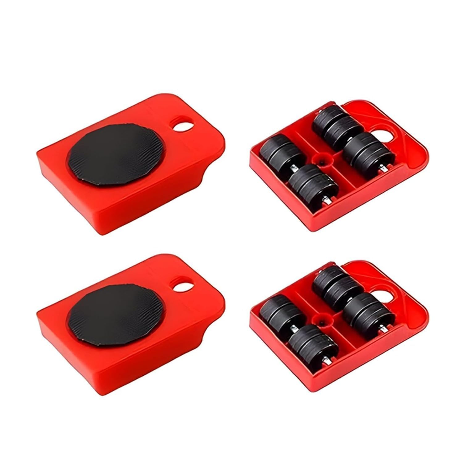 PRIVANSH® Heavy Duty Wheel Pads Furniture Pads | Easy and Safe Moving Slider Tools for Shifting Washing Machines, Fridge, Sofa and Wardrobes (Set of 4, Only Wheel Pad)