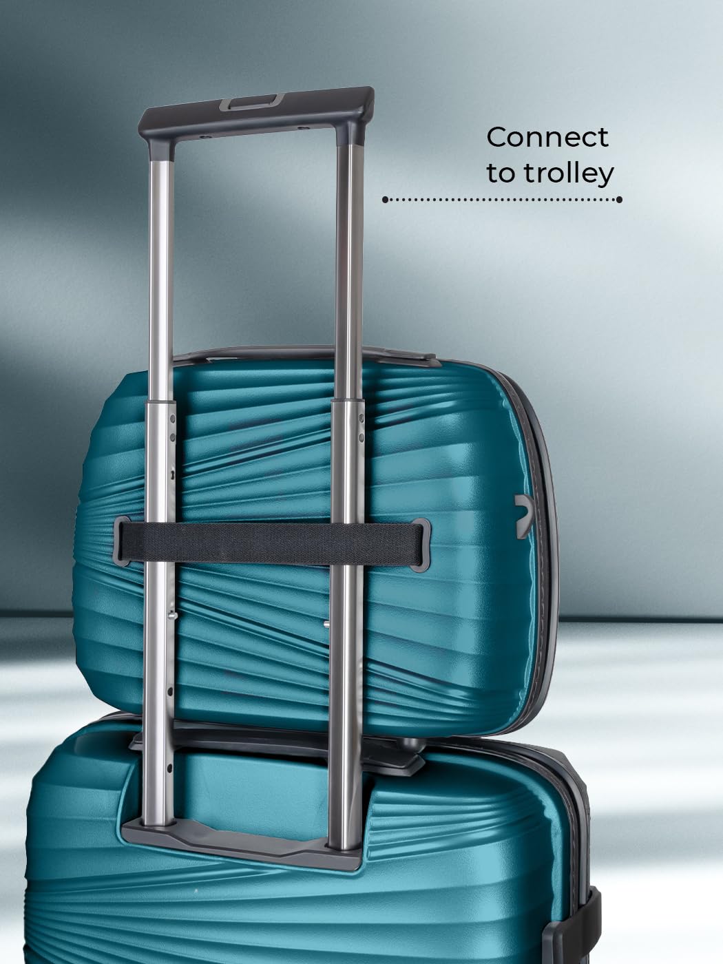 Pactastic Collezione 02 + BC, Turchese metallizzato, Beauty Case (34 cm), Beauty case rigida