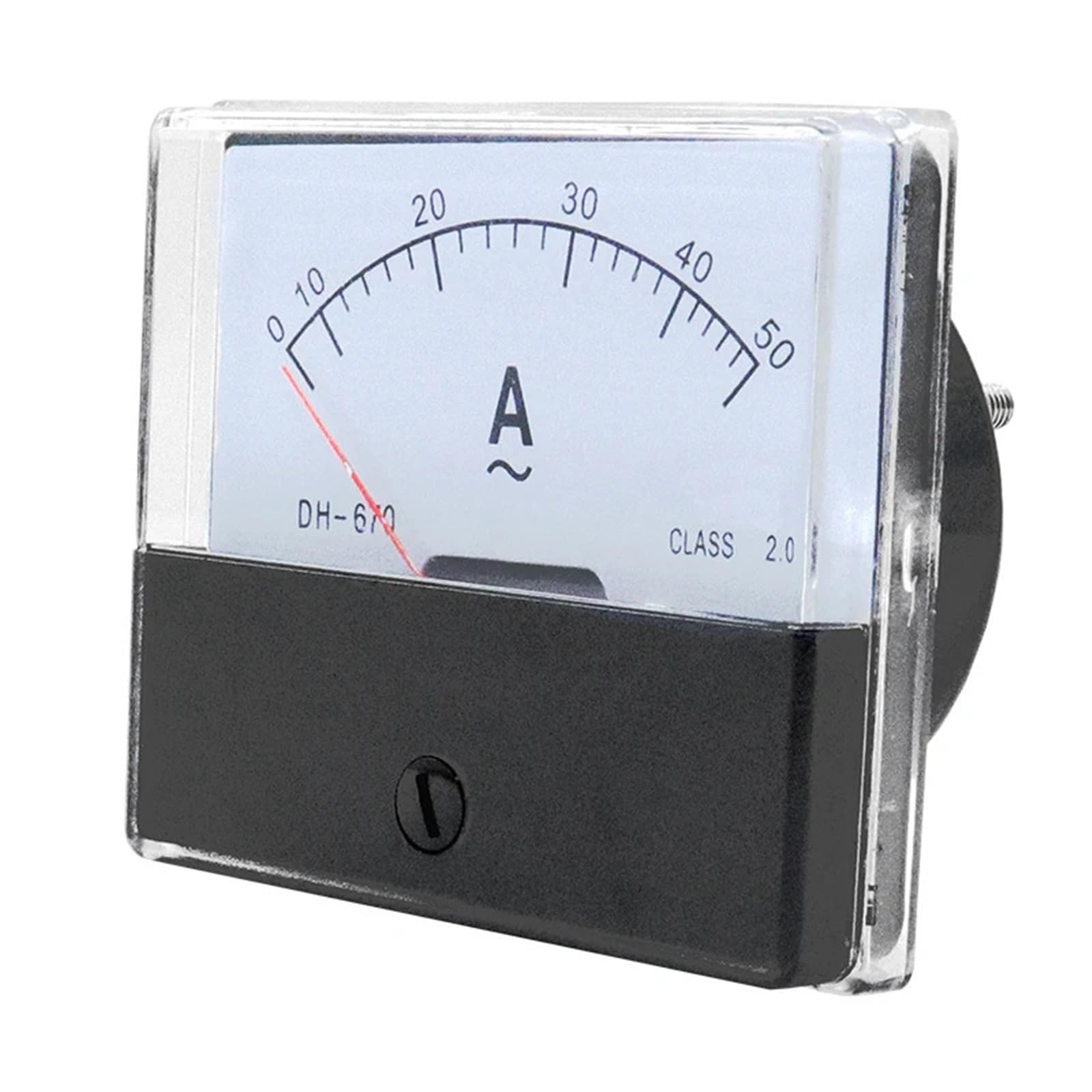 DH670 AC1-500A prostokątny miernik panelu analogowego amperomierz 70 x 60 mm, 1 szt. (1 A)