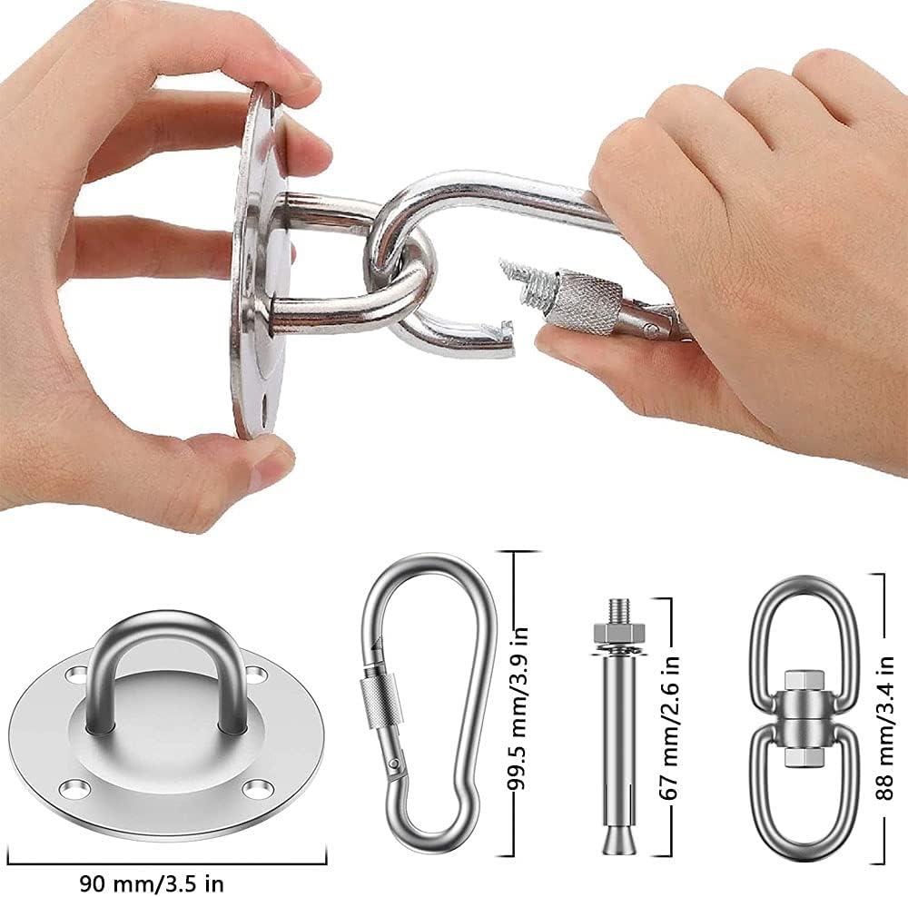 Stainless Steel Swing Hangers, 360°Swing Hook, Heavy DutySuspension