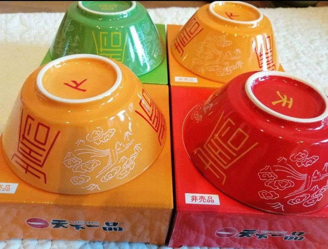 天下一品 レインボーミニミニどんぶり 4色セット 天下一品レインボー