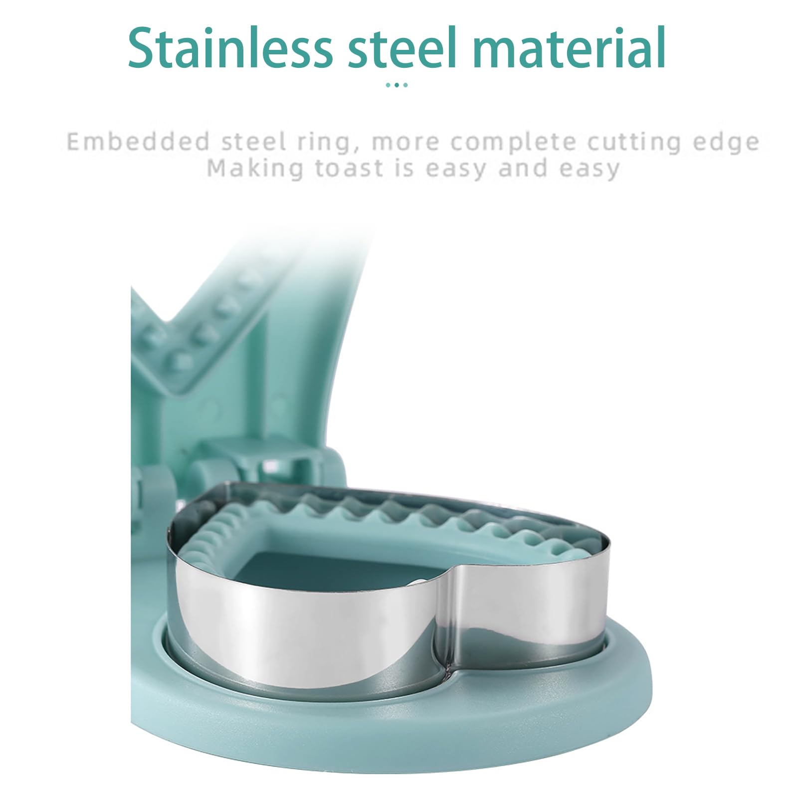 Sandwich Cutter, Sandwich Cutter e Sigillante a Forma di Cuore, Taglierina Tascabile per Sandwich per Lunchbox e Colazione, Blu