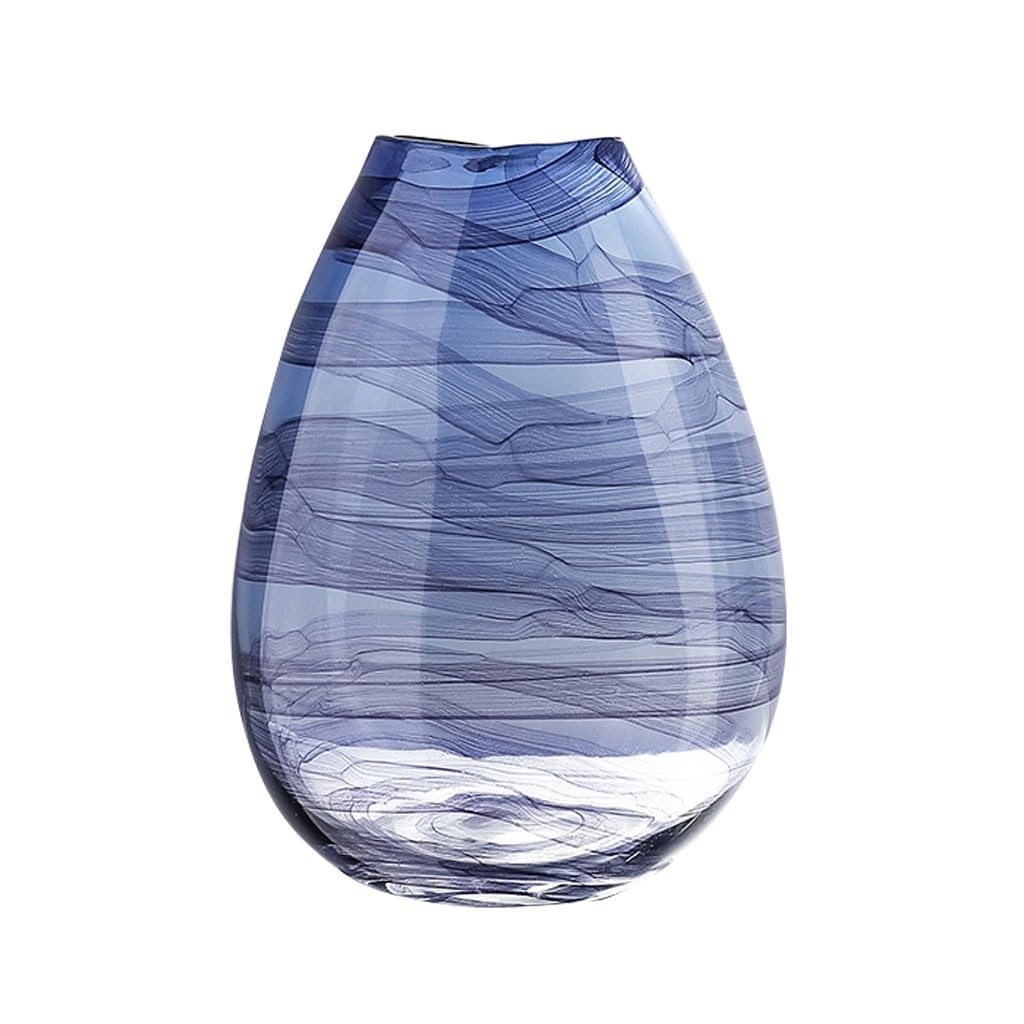 flower vase Modern Simple Glass Vase Art Dried Flowers Decoration Living Room Study TV Cabinet Flower Arrangement Ornament