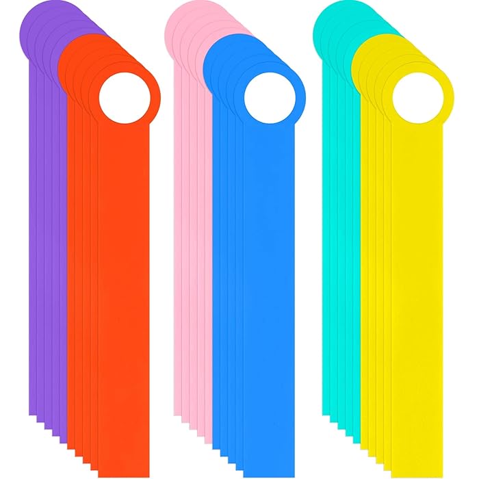 Buy 30 Packs Library Book Dividers for Shelves with Stickers, Library