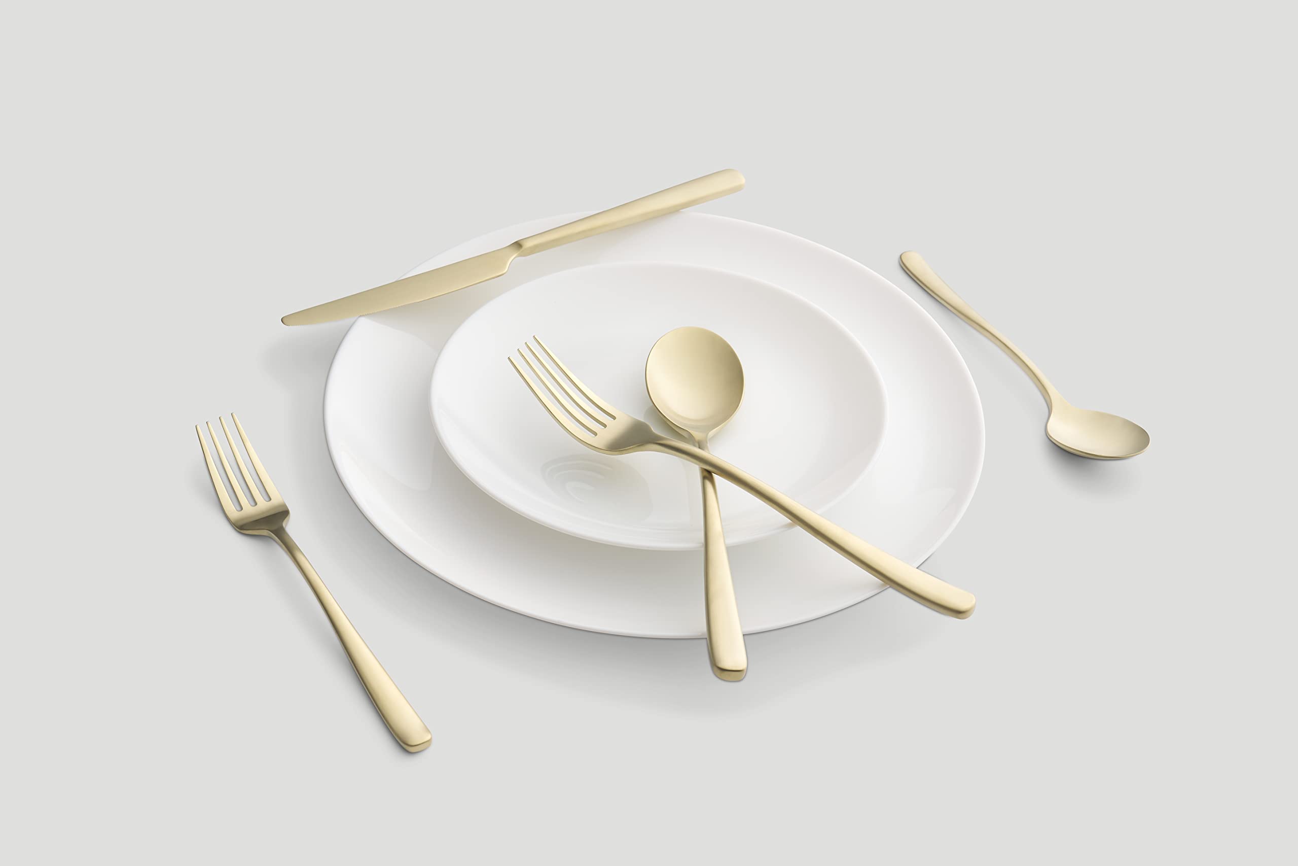 Amazon.co.jp: CAMBRIDGE シャンパン サテン ライズ 20点 カトラリー