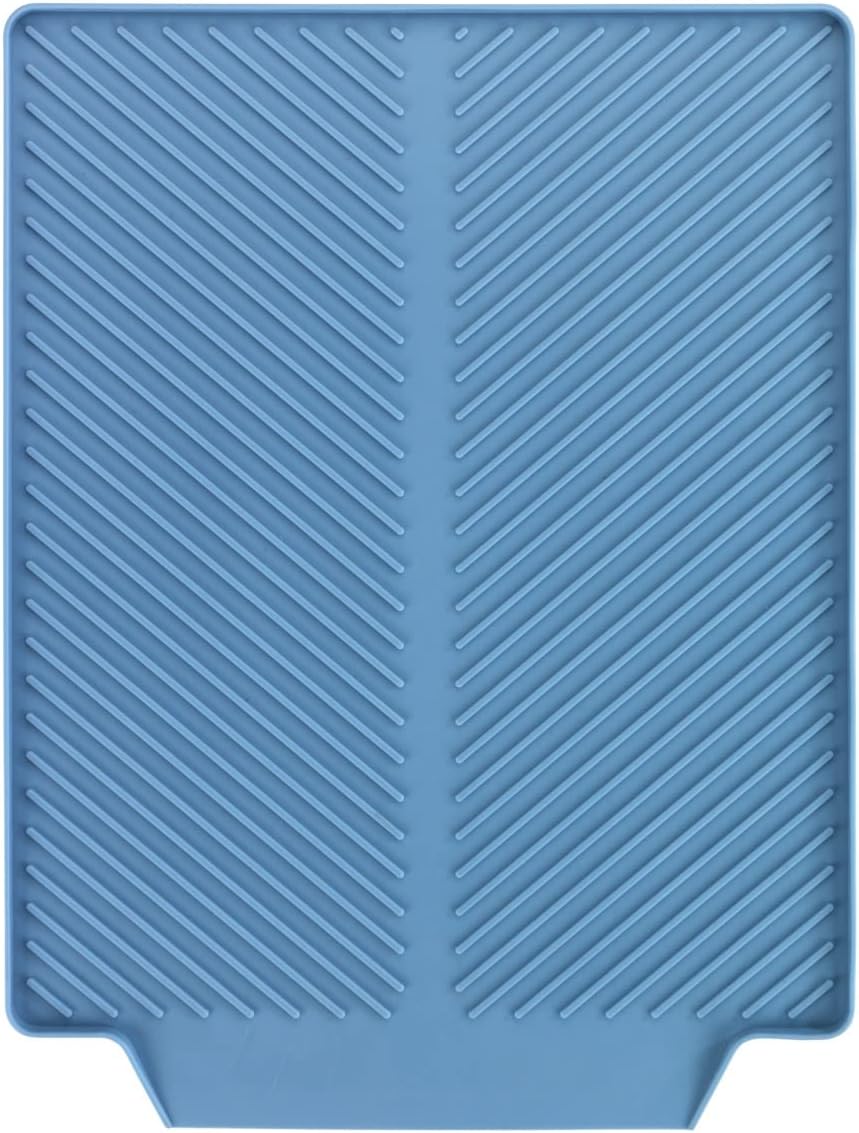 Wenko Linea Grey Drying, Sink Mat for Crockery, Plastic (TPR), Gray, 3 x 30 x 40 cm