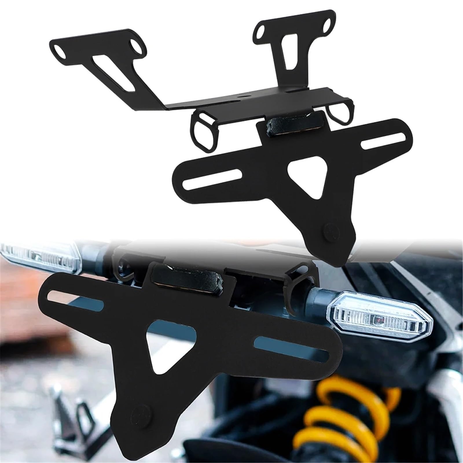 Kennzeichenhalter Kompatibel Mit CB650R Für CBR650R 2019-2023 Motorrad-Kennzeichenhalterung Nummernschildhalter Rücklichthalterung Zubehör(2019-2020)