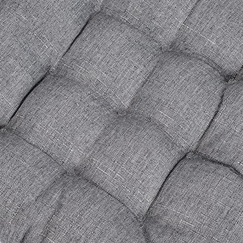 Square Moon 4 Pack Chair Cushions, Seat Cushions, Chair Pads, Chair Mat For Indoor, Outdoor Dining Chairs, Kitchen Chairs, Dining Room Chairs (16" × 16" × 4 Pack, Light Grey) #TOP3