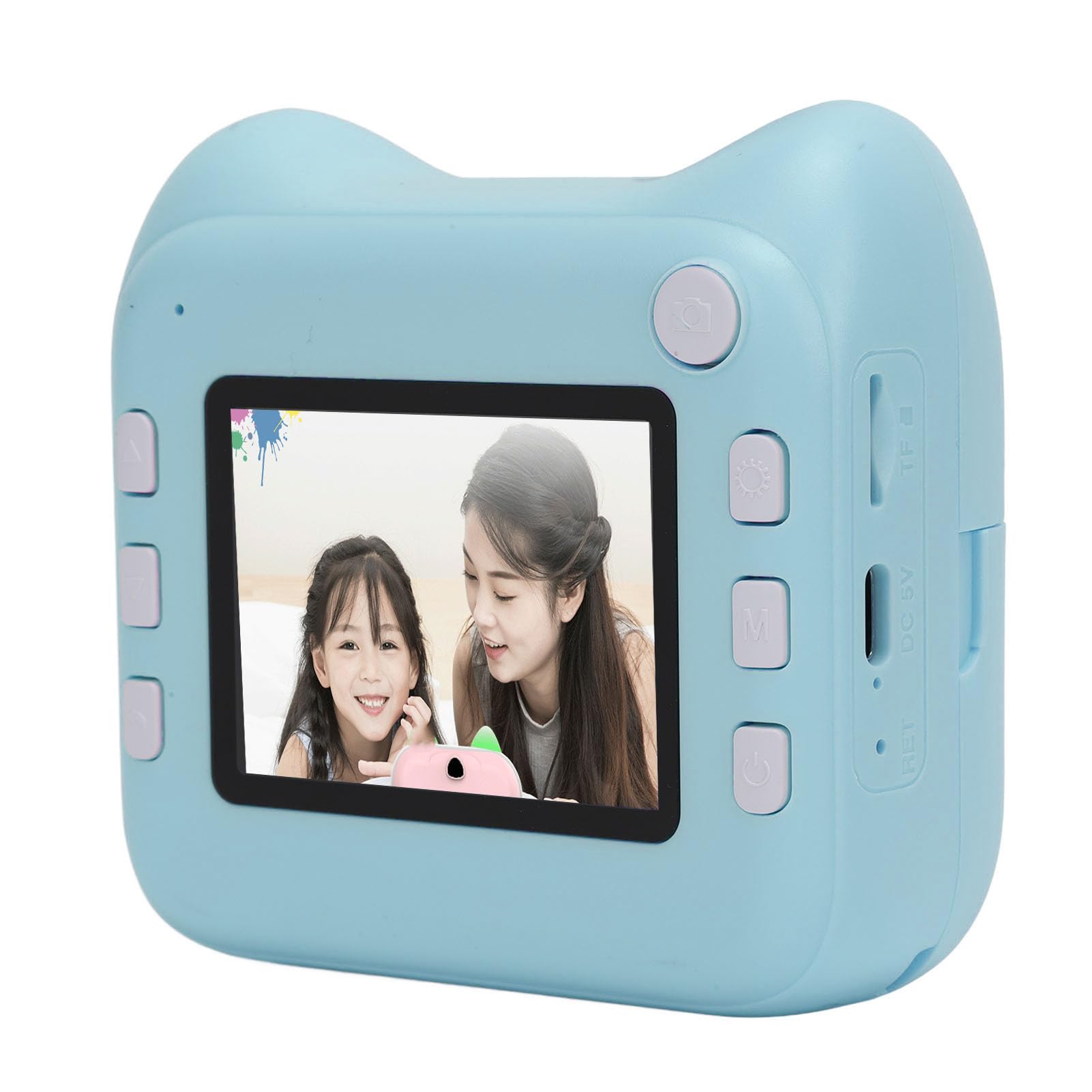Dpofirs Digital Camera, Long Lasting Camera Use Instant Print Digital Zoom 48MP Long Battery Life for Students (Blue)-image-25