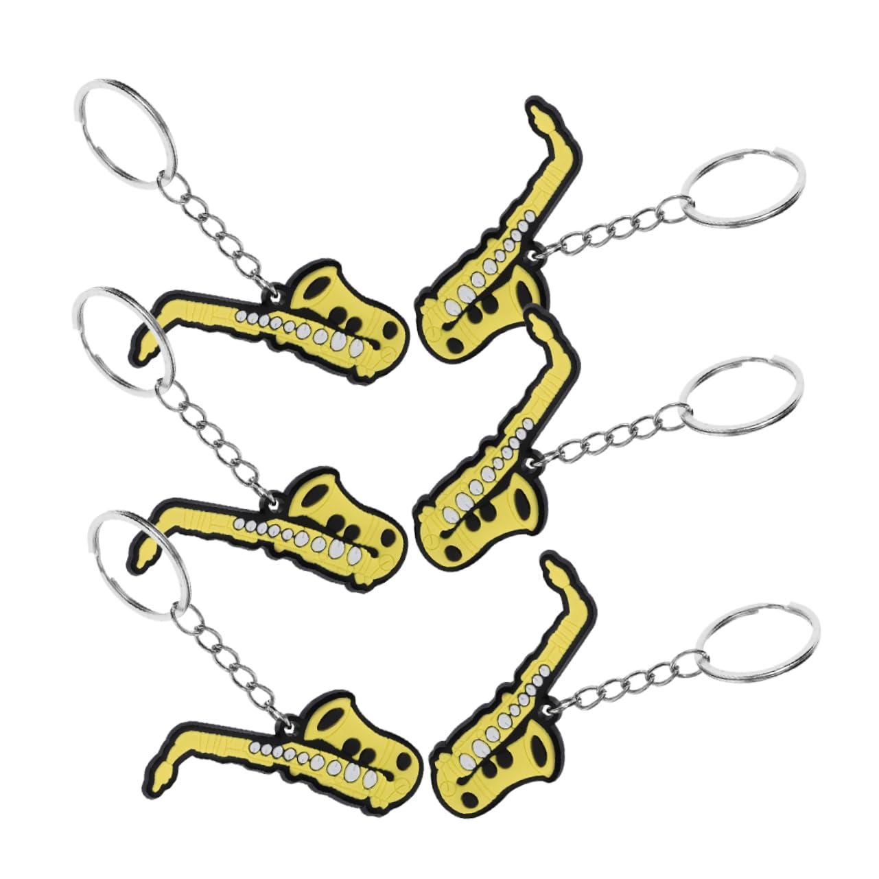 ibasenice Pezzi Fascini Di Strumenti Musicali Strumento Portachiavi Pendente Stile Musicale Catena Chiave Portachiavi Per Gli Uomini Chiave Del Pendente Della Catena Anello