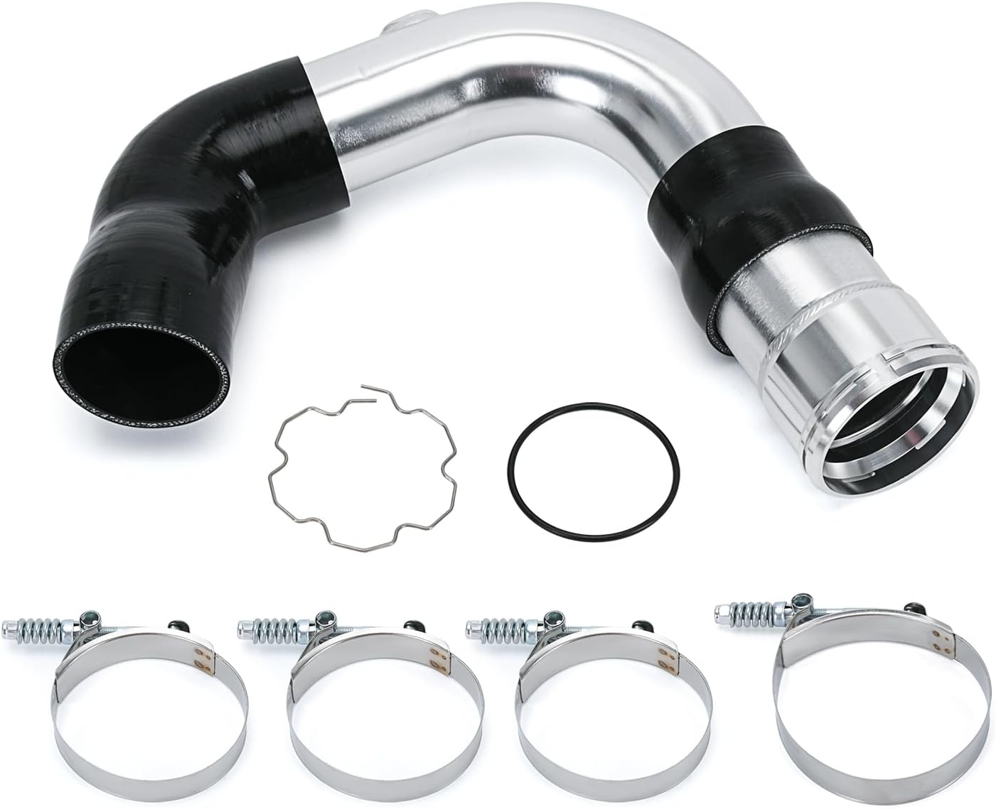 PTNHZ Cold Side Intercooler Pipe Kit Compatible For 2011-2016 Ford F-250 F-350 F-450 F-550 Super Duty 6.7L Powerstroke Diesel 6.7 BC3Z6F073A BC3Z6F073B