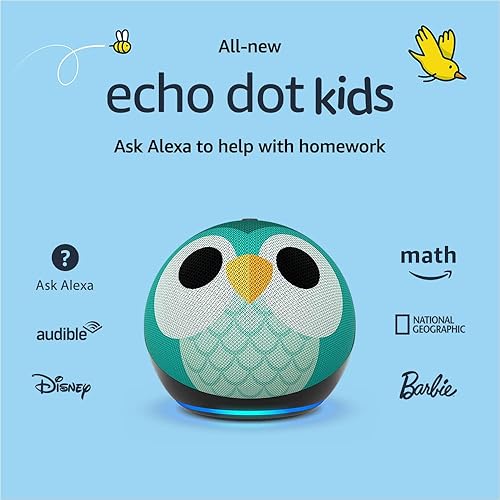 Miniatura 1 de Nuevo Echo Dot 5 generación Kids  Diseñado para niños cuenta con control parental  Owl