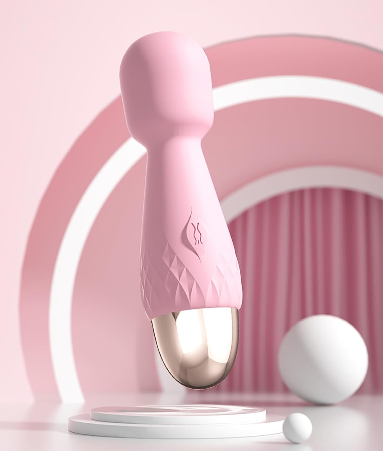 Mini Cordless Electric Back Muscle Massager - 10 Mode Vibrator Magic Wand for Muscle Aches and Sports Recovery