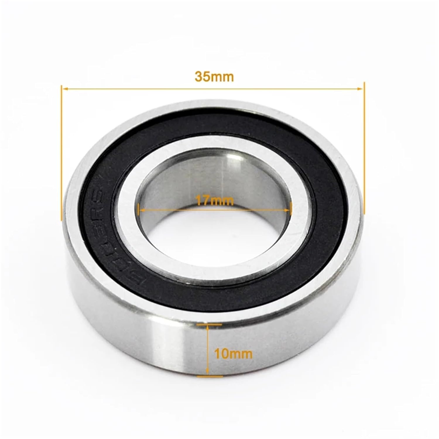10Pcs 6000 6001 6002 6003 6004 6005 2RS RS DDU Bearings Deep Groove Ball Bearings(6003-2RS 17x35x10mm)