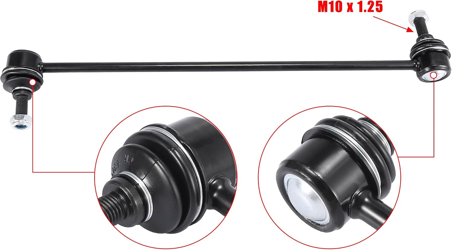 X AUTOHAUX 2pcs Front Suspension Sway Bar End Links Stabilizer Sway Bar Link K80852 10353731 10434087 15176604 for Saturn Relay 2005-2007
