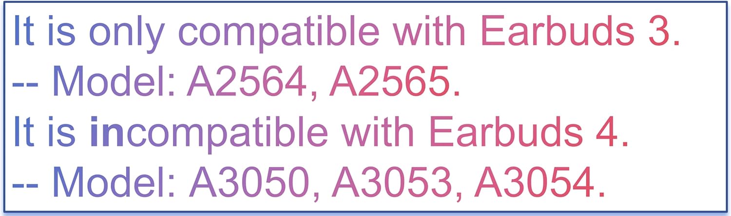 Meenova OEM Left & Right Earbuds Replacement A2565 A2564 for Pod (3rd Generation), Single Right and Left Ear Sides Only, Compatible with Original Pods 3 A2897 A2566 Charging Case Earpad, Used Air 3