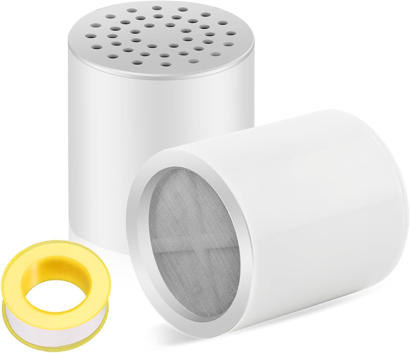 Shower Filter Replacement Cartridge: 20 Stage Shower Filter for Hard Water Removes Chlorine Fluoride & Heavy Metals - 2 Pack Water Softener for Hair/Skin