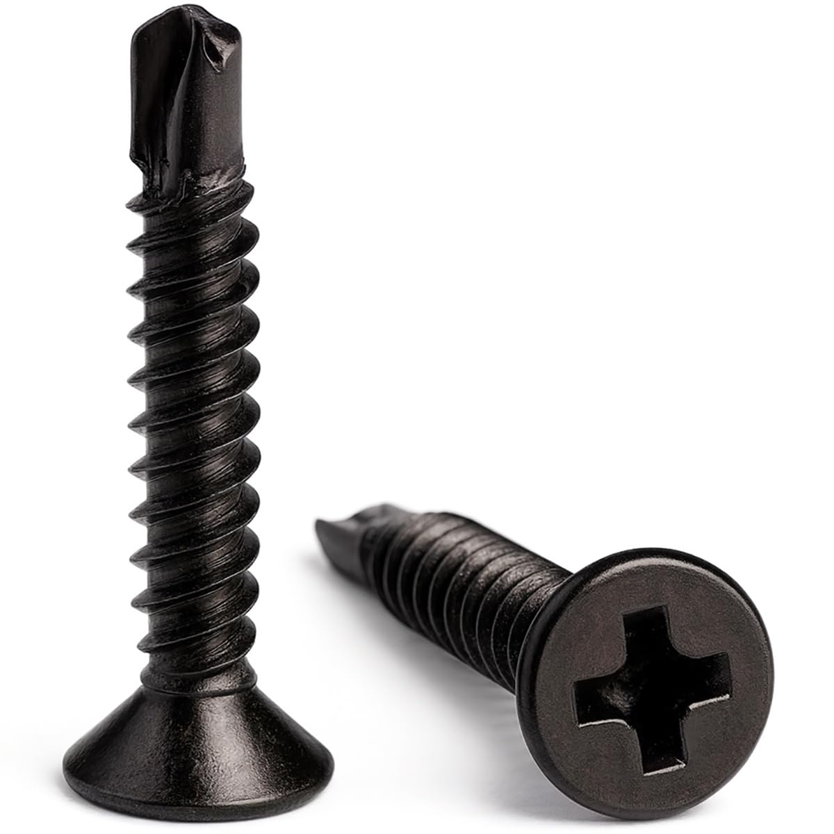 50 Tornillos Autoperforantes Avellanados De 4.2 X 16 Mm, Acero Galvanizado, Rosca Total, ISO 15482, Para Fijación De Chapas Metálicas Y Ventanas