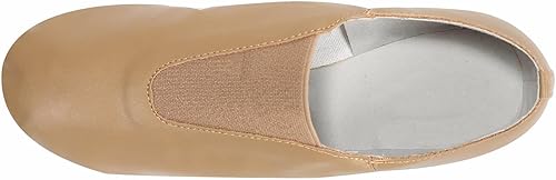 Vista 6 de Linodes Zapato de jazz con parte superior de cuero PU unisex con elástico para mujeres y hombres zapatos de baile-UPD