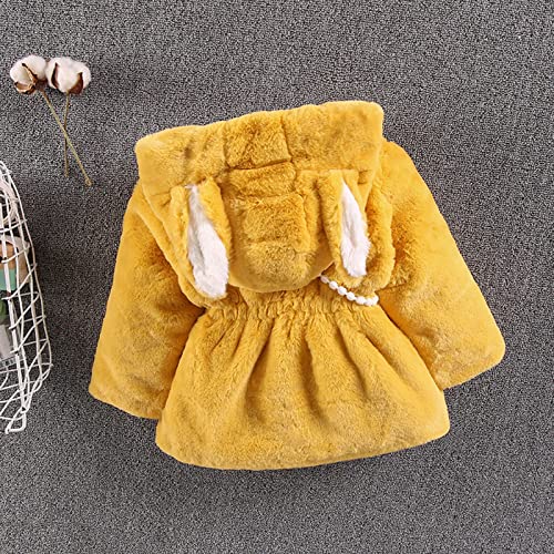 Thick Fleece Zip Up Hooded Coat Toddler Girls Cute Ear Shape Windproof Jacket Bag Little Girls Warm Plush Clothes3