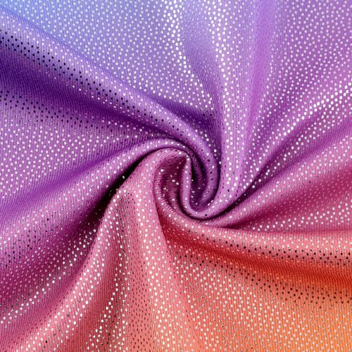 Leotards for Girls Gymnastics Toddler Dance Biketards Mermaid Unicorn Athletic Dance Wear Shiny Rainbow Blue Hotpink