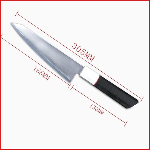 Miniatura 2 de Cuchillo deshuesador de chef de 6.5 pulgadas, cuchillo japonés Honesuki Sabaki San Mai, hoja de acero con núcleo de acero inoxidable 9Cr18Mov y