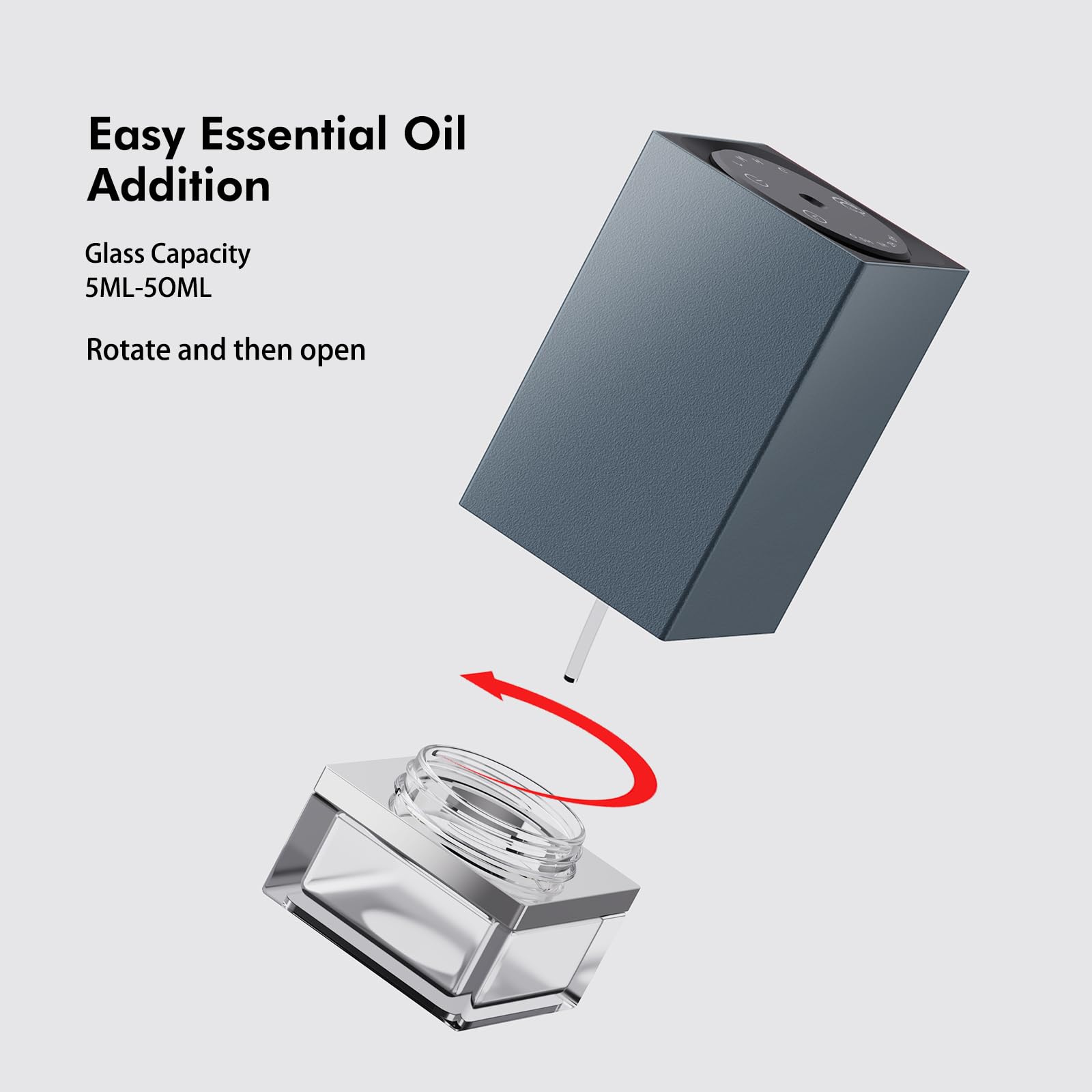 Difusor sin agua para aceites esenciales, difusor de aromaterapia que funciona con pilas, súper silencioso, inalámbrico, portátil, apagado programado para el hogar, coches, oficina (juegos de regalo)