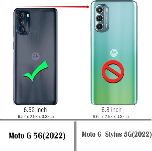 Miniatura 2 de Osophter Funda para Moto G 5G 2022, Motorola G 5G 2022 con 2 protectores de pantalla de absorción de golpes, funda protectora de goma TPU flexible