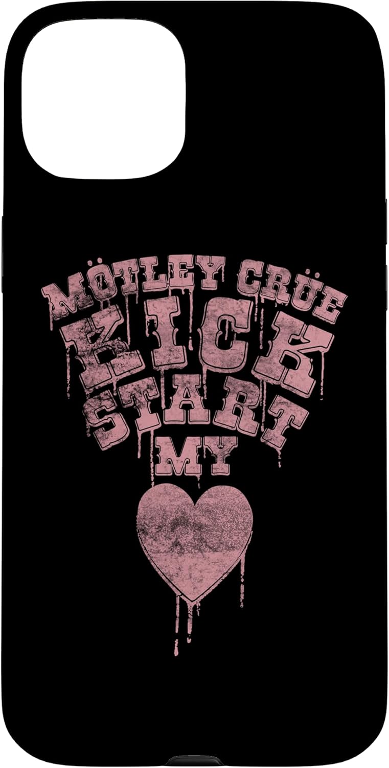 Mötley Crüe Kickstart My Heart Drip Font Case for iPhone 13
