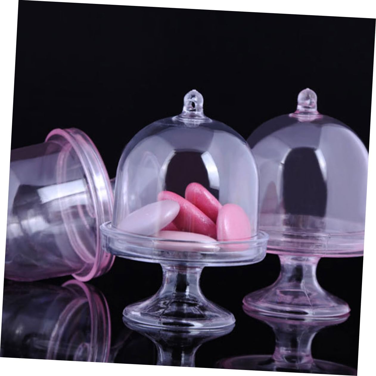 12pcs Plastic Candy Boxes with Lids for Chocolate and Dried Fruit Xmas