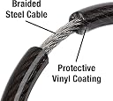 Summer Trails Braided Steel Cable Lock, Black, 4-Digit Combination | Universal Lock for Bike, Bicycle, Helmet & Luggage gallery image