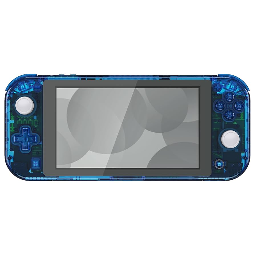Nintendo Switch Lite カスタム　クリアブラック eXtremeRate Nintendo Switch Lite用交換フルセットシェル＆ABXY