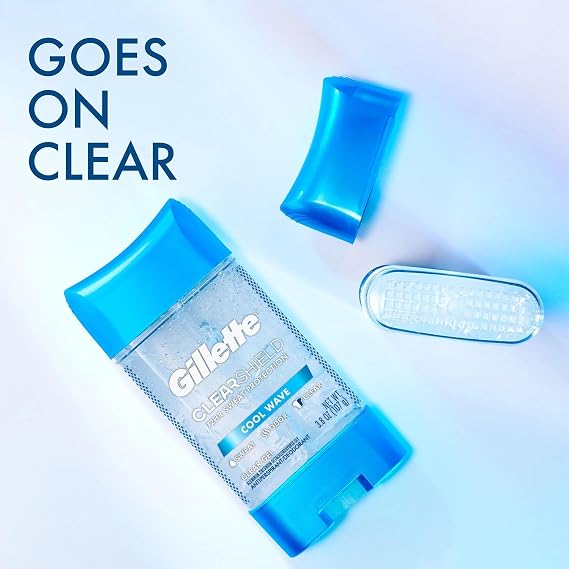 Gillette Cool Wave Clear Gel Mens Antiperspirant and Deodorant (3.8 Oz., 5 Pk.)
