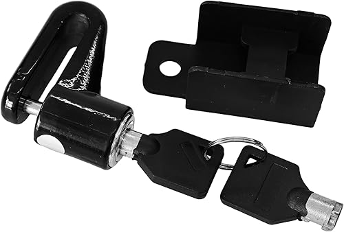 Miniatura 8 de Cerradura de freno de disco para motocicleta, resistente al agua, antirrobo, bloqueo de rueda de seguridad, candado para scooters y ciclismo de Rojo