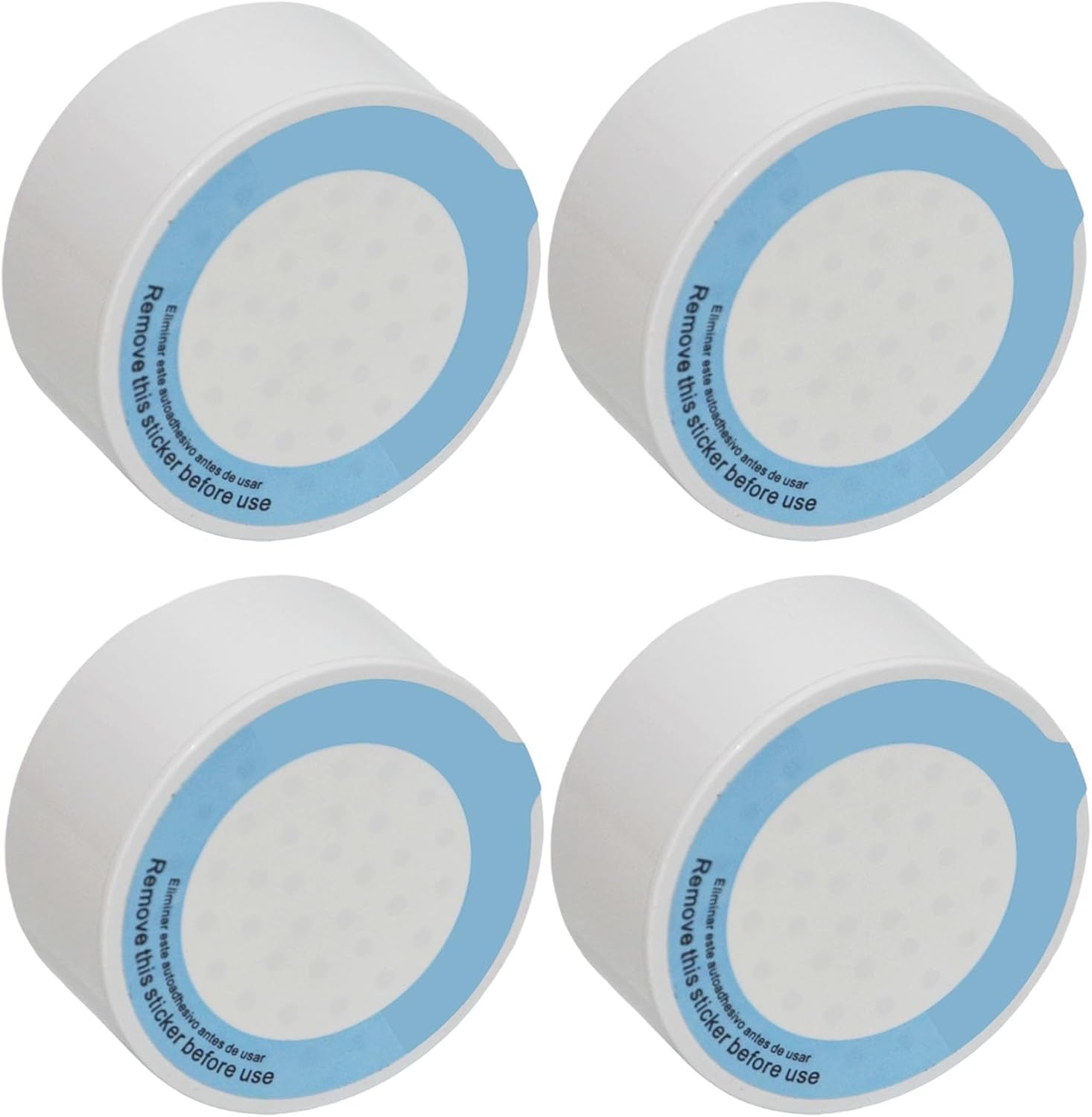 PUREBURG Replacement Filter Compatible With Brondell Cartridge FF-30 Shower Head,4-Pack (2.75" D x 1.2"H)