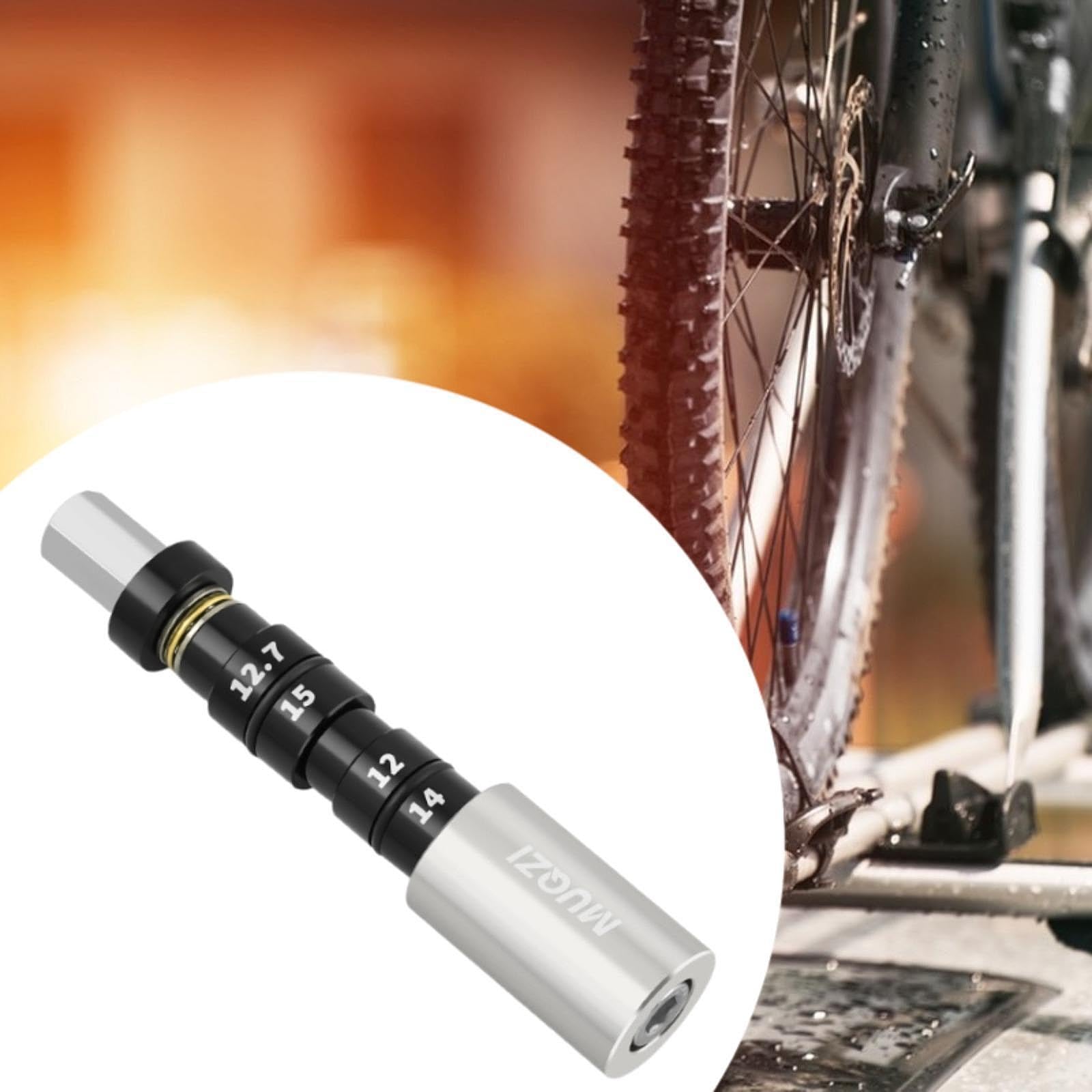 QSTDGVPW Rear Shock Bearing Bushing Installation and Removal Tool,Rear Shock Bushing Tool Kit,Removal Install accs, Silvery